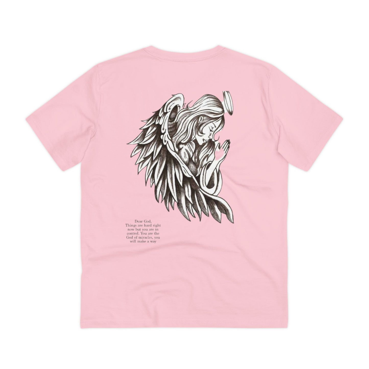 Unisex Organic Designer T-shirt "Praying Angel"