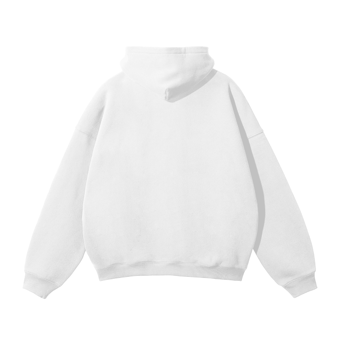 Unisex Oversized Solid Color Fleece Hoodie