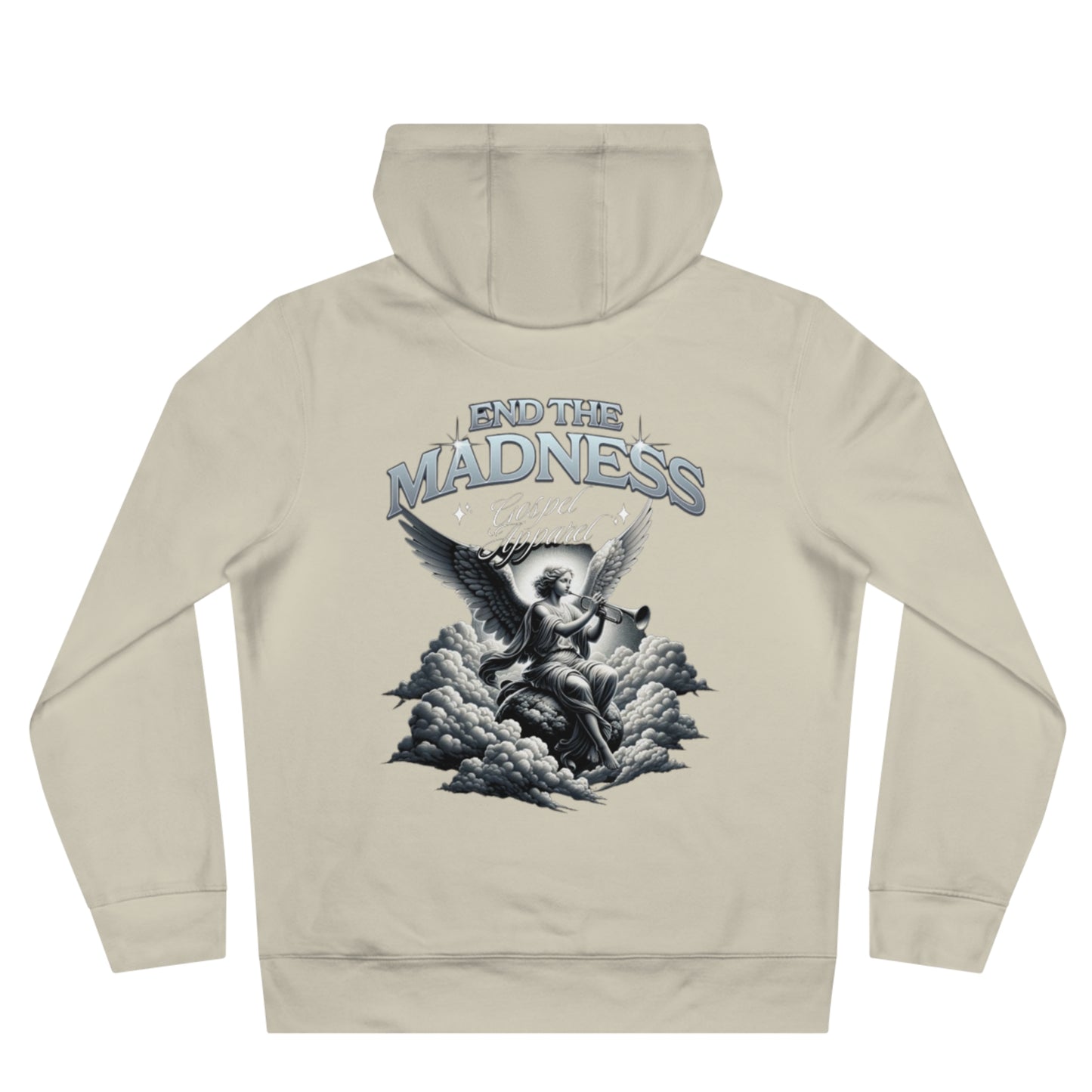 Unisex Christian Hooded Sweatshirt "End The Madness"