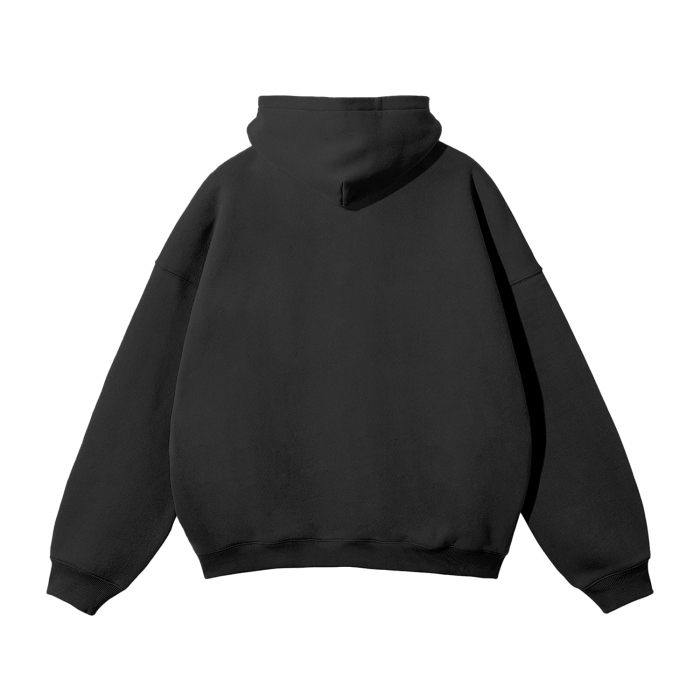 Unisex Oversized Solid Color Fleece Hoodie