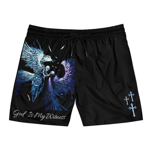 Men's Mid-Length Christian Shorts "God's My Witness"