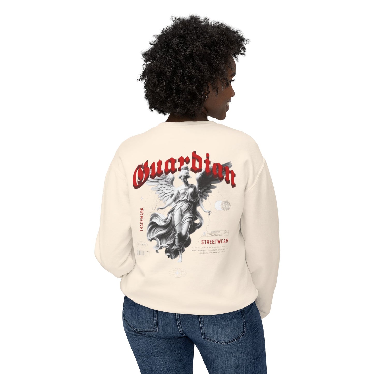 Christian Lightweight Crewneck "Guardian Angel"