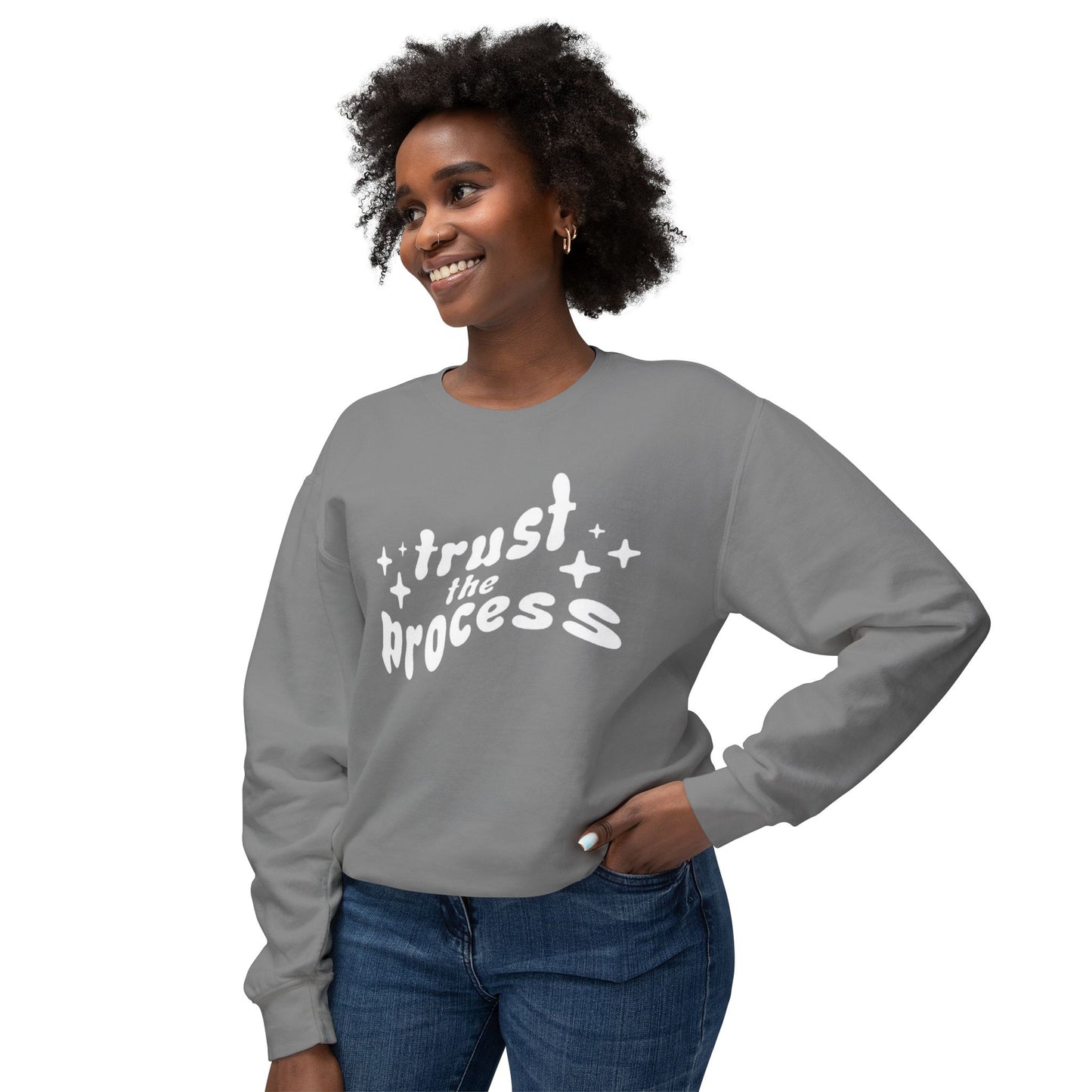 Christian Lightweight Crewneck "Trust The Process"