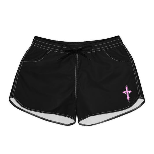 Women's Casual Shorts "Pink Cross"