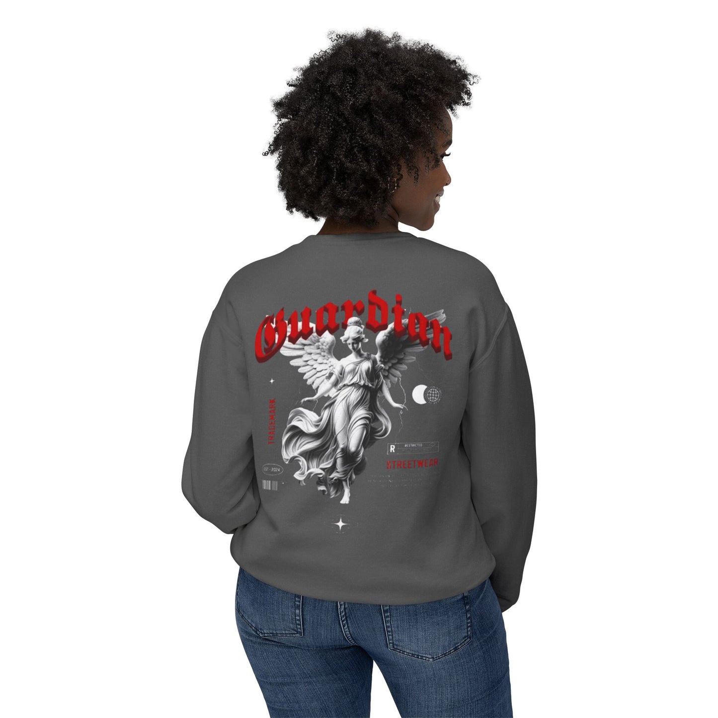 Christian Lightweight Crewneck "Guardian Angel"