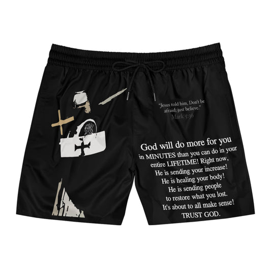 Men's Christian Mid-Length Shorts "Knight Design"