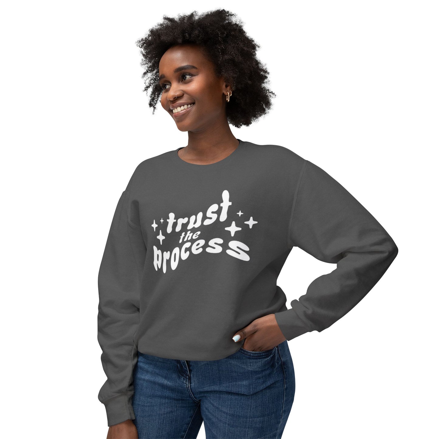 Christian Lightweight Crewneck "Trust The Process"