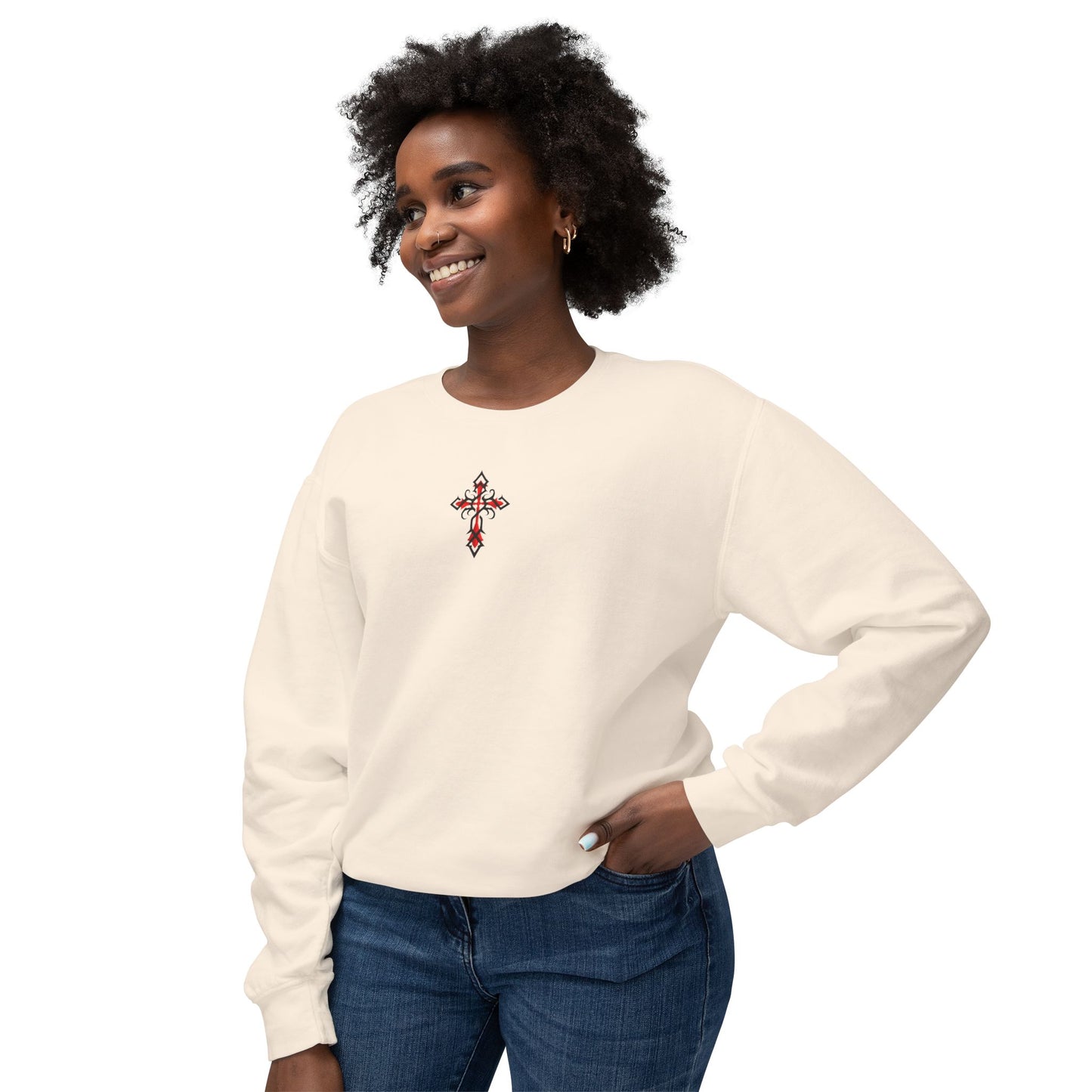 Christian Lightweight Crewneck "Guardian Angel"