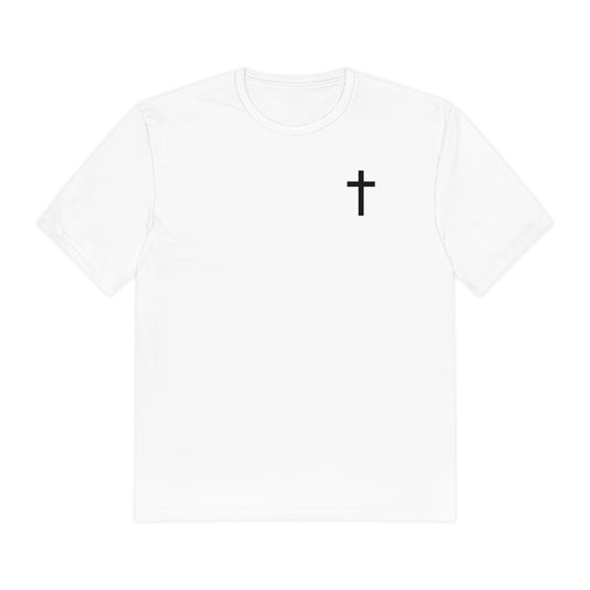 Unisex Perfect Weight Christian Tee "Light Shines In The Dark"