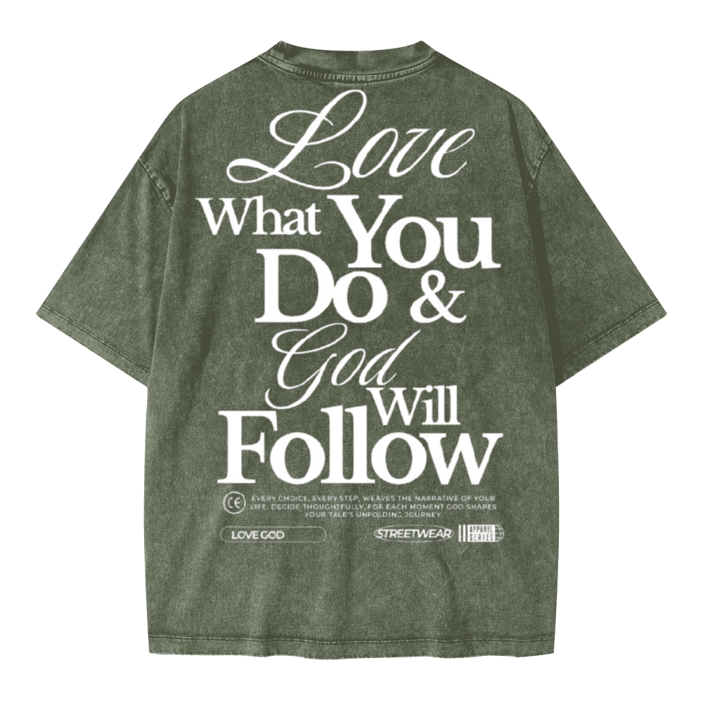 Unisex Oversized Snow Wash T-shirt