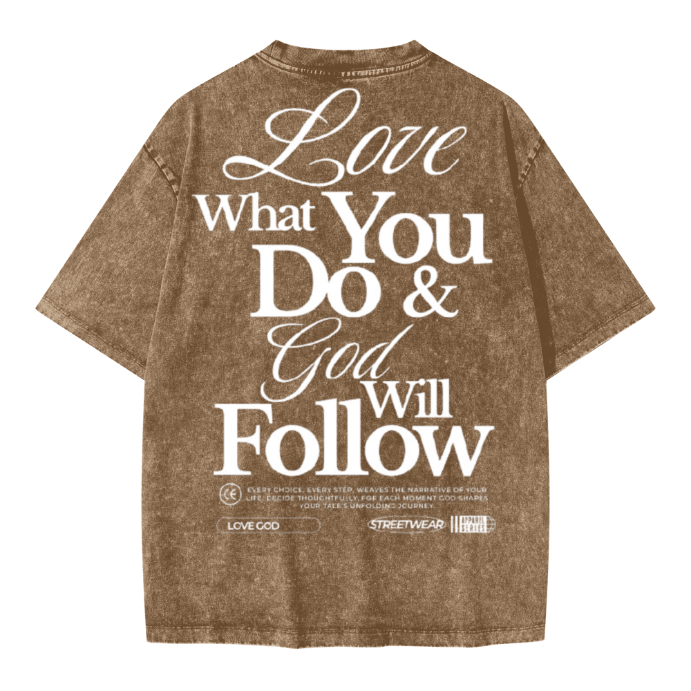 Unisex Oversized Snow Wash T-shirt