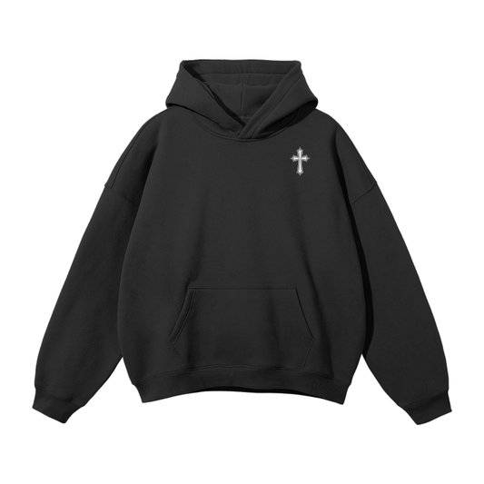 Unisex Oversized Solid Color Fleece Hoodie