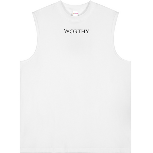 Unisex Longline Loose Tank Top "Praise The Lord"