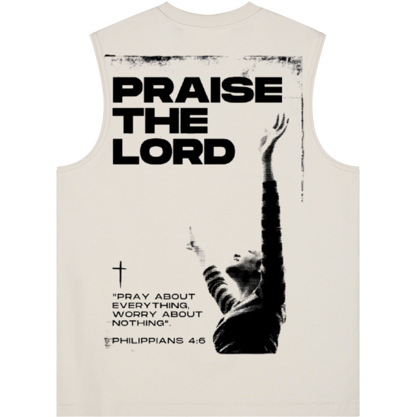 Unisex Longline Loose Tank Top "Praise The Lord"