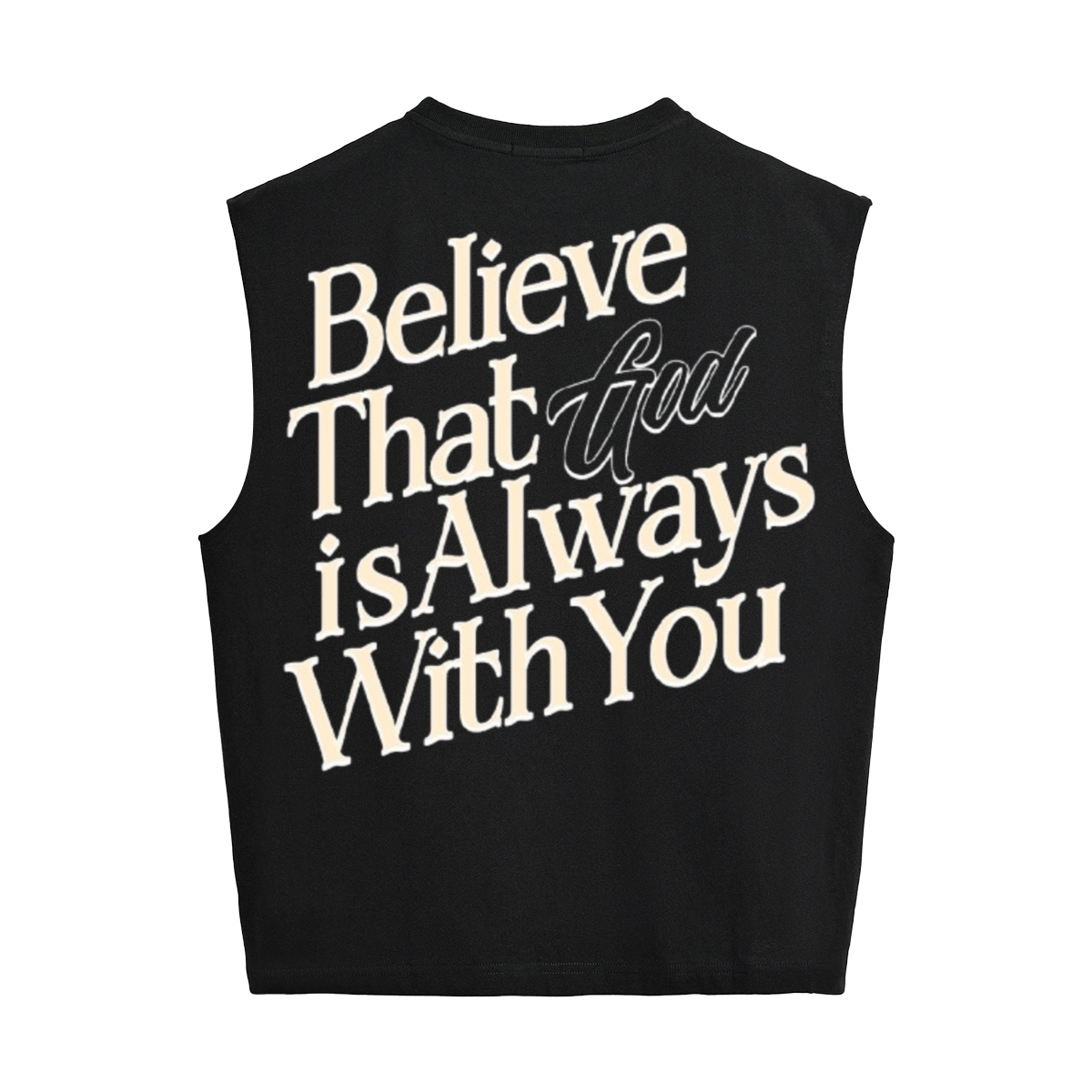 Unisex Cropped Boxy Tank Top "Complete Faith In God"