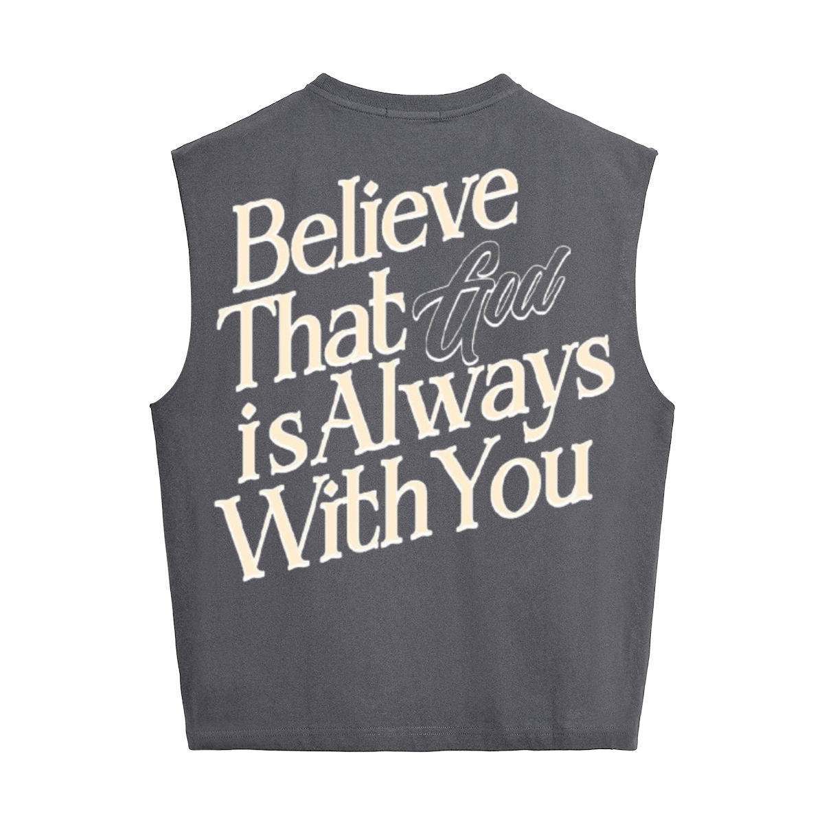 Unisex Cropped Boxy Tank Top "Complete Faith In God"