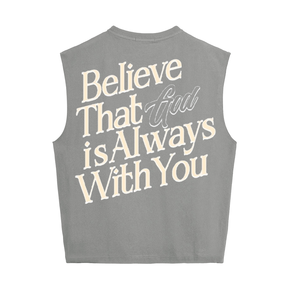 Unisex Cropped Boxy Tank Top "Complete Faith In God"