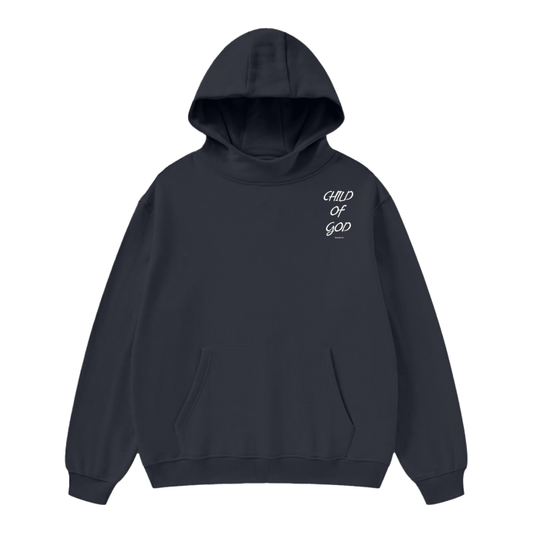 High Neck Insulated FOG Solid Color Fleece Hoodie "Child Of God"