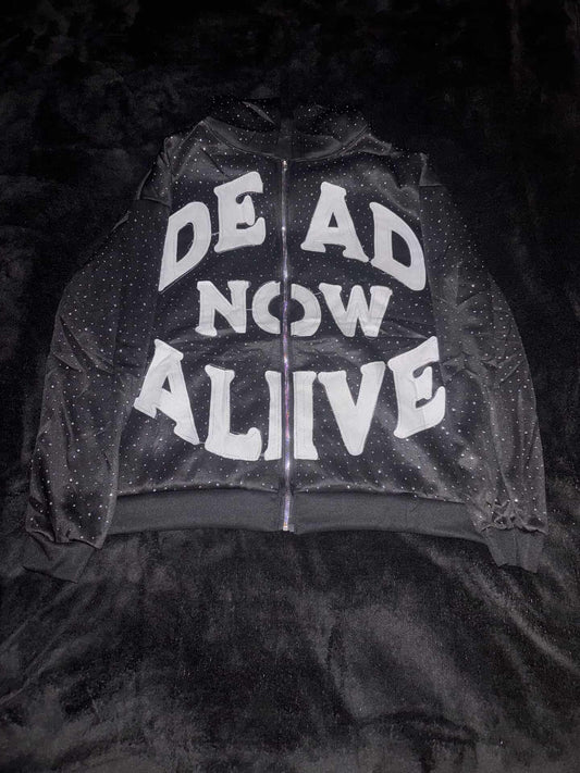 "In Jesus We Trust" Zip Hoodie Full Rhinestone