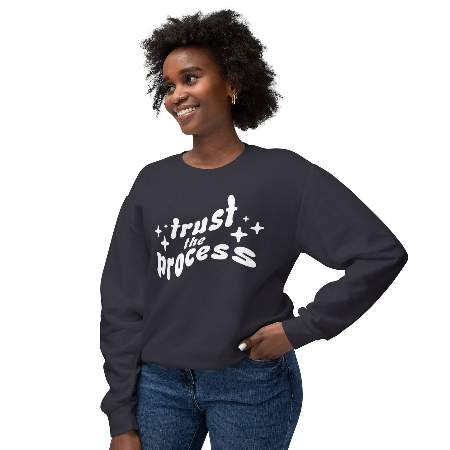 Christian Lightweight Crewneck "Trust The Process"