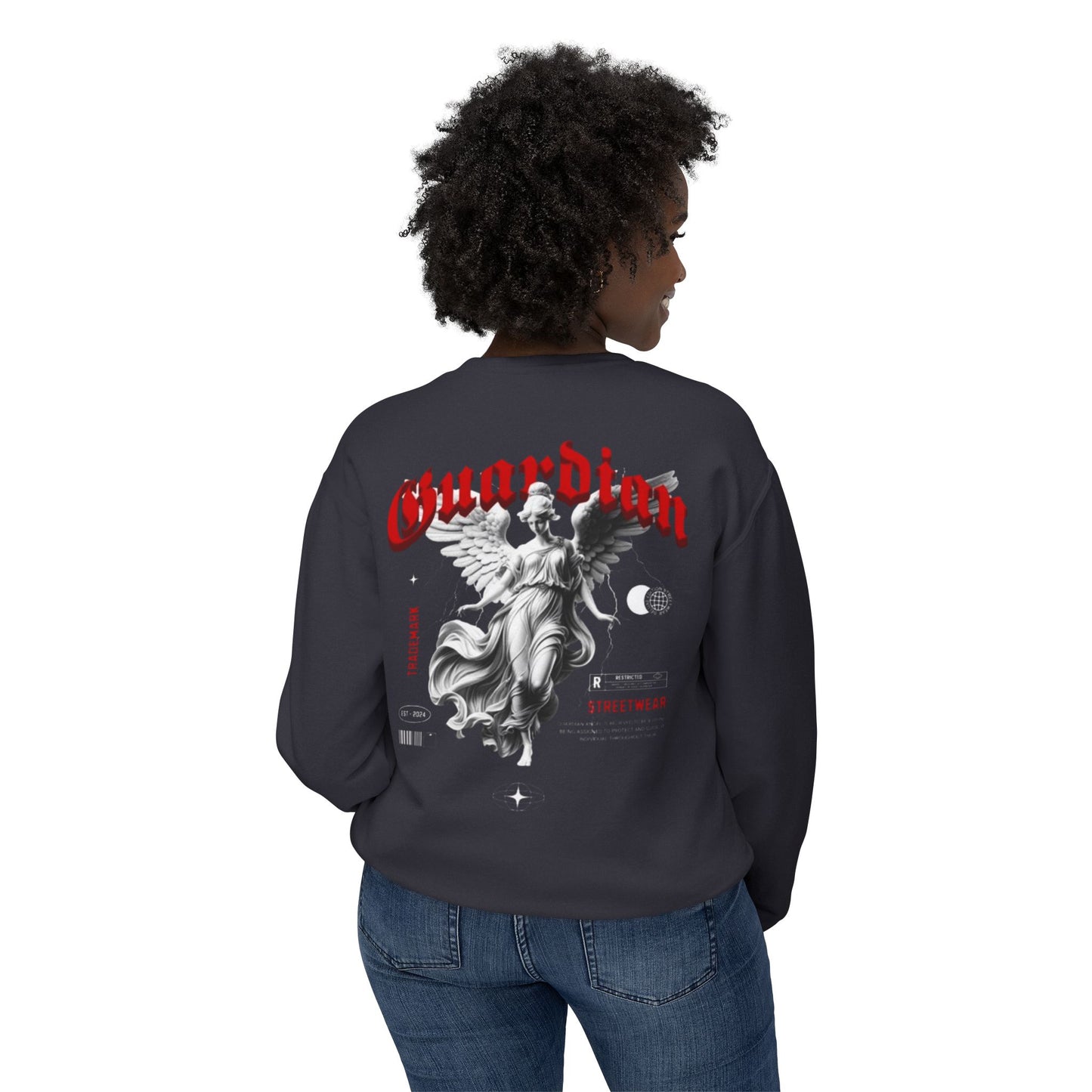 Christian Lightweight Crewneck "Guardian Angel"