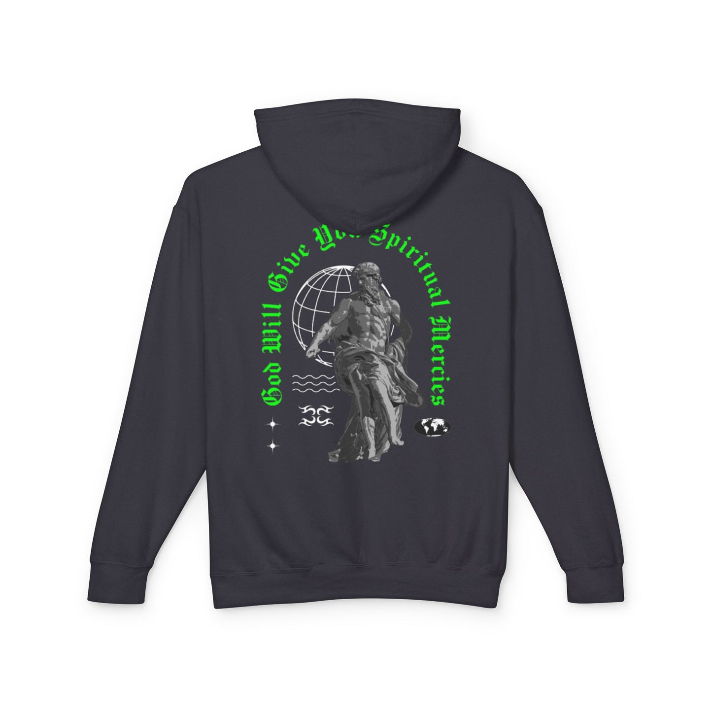 Lightweight Hooded Designer Sweatshirt "Spiritual Mercies"