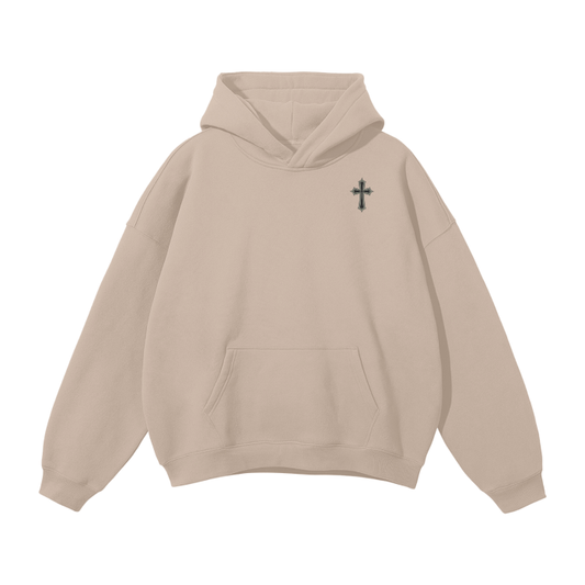 Unisex Oversized Solid Color Fleece Hoodie